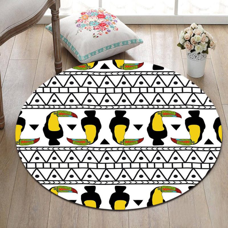 Tapis Rond Toucan | Mon Tapis Rond