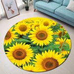 Tapis Rond Tournesol | Mon Tapis Rond