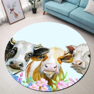 Tapis Rond Vache | Mon Tapis Rond