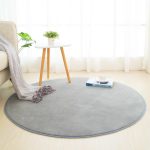 Tapis Salle De Bain Rond Gris | Mon Tapis Rond